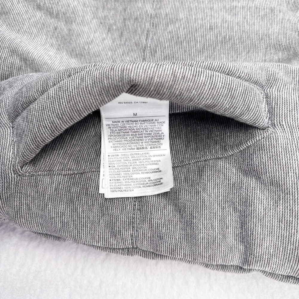 Banana Republic Reversible Vest Mens Size Medium Black / Gray Full Zip Casual - Picture 5 of 8